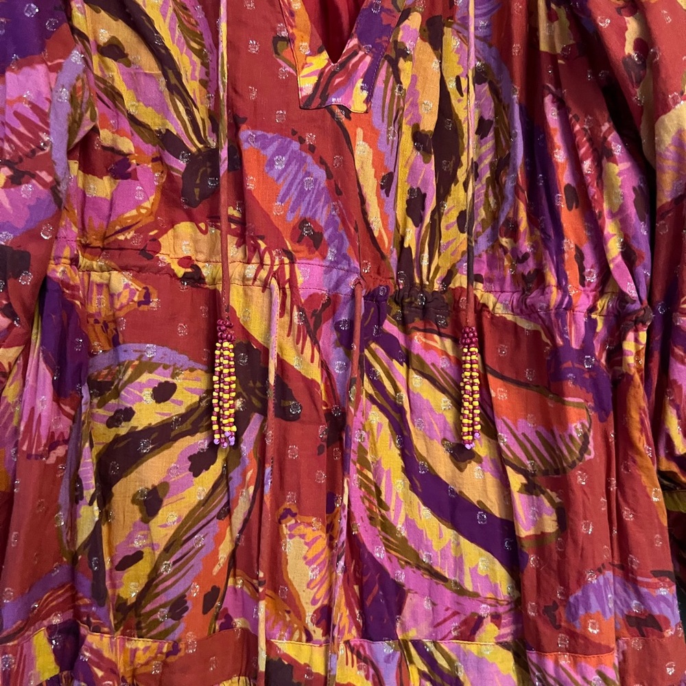 FARM Rio Colorful Feather Print Mini Dress - Picture 6 of 12